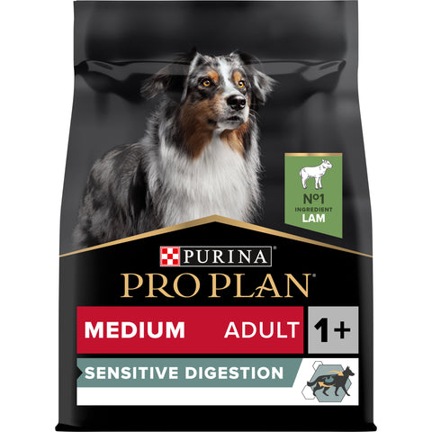 PRO PLAN SENSITIVE DIGESTION MEDIUM ADULT , DRY DOG FOOD WITH LAMB